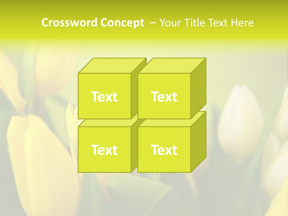 Femine Garden Tulip PowerPoint Template