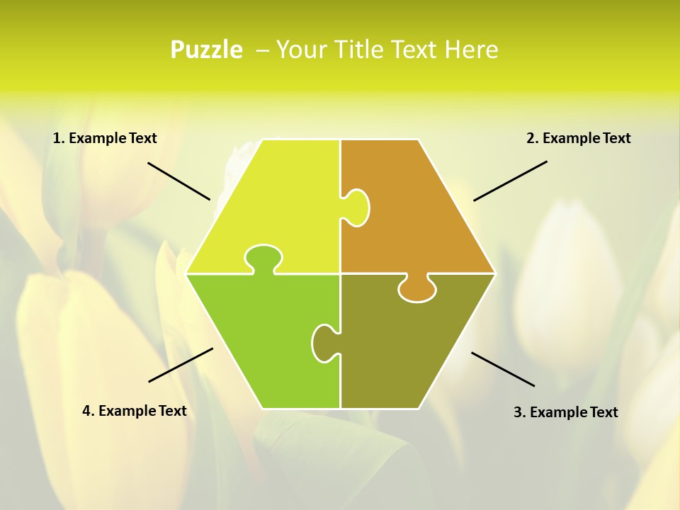 Femine Garden Tulip PowerPoint Template