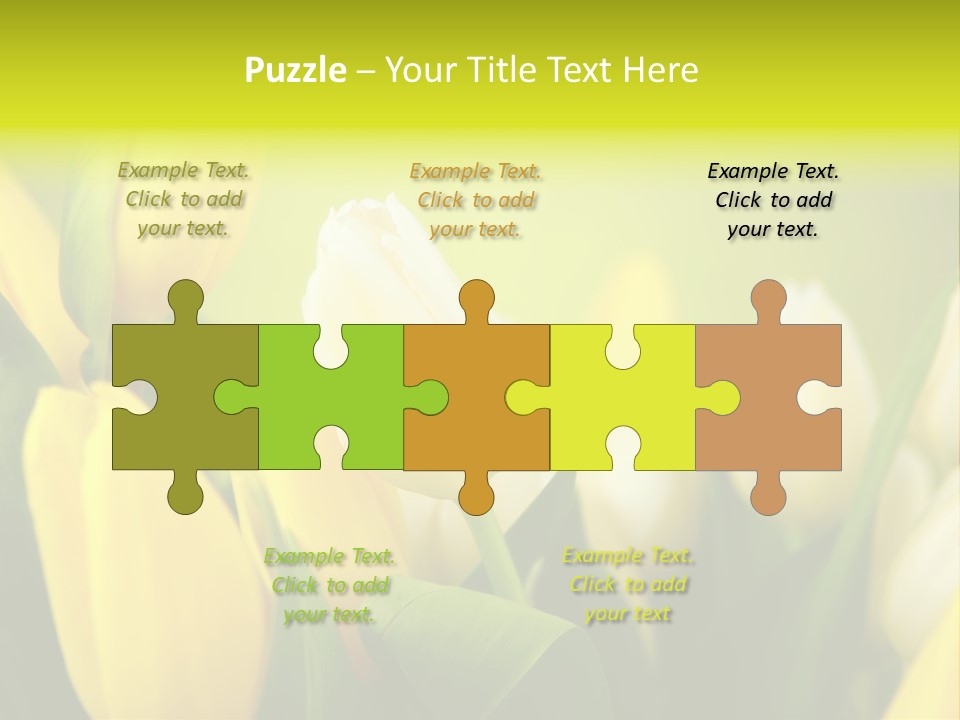 Femine Garden Tulip PowerPoint Template