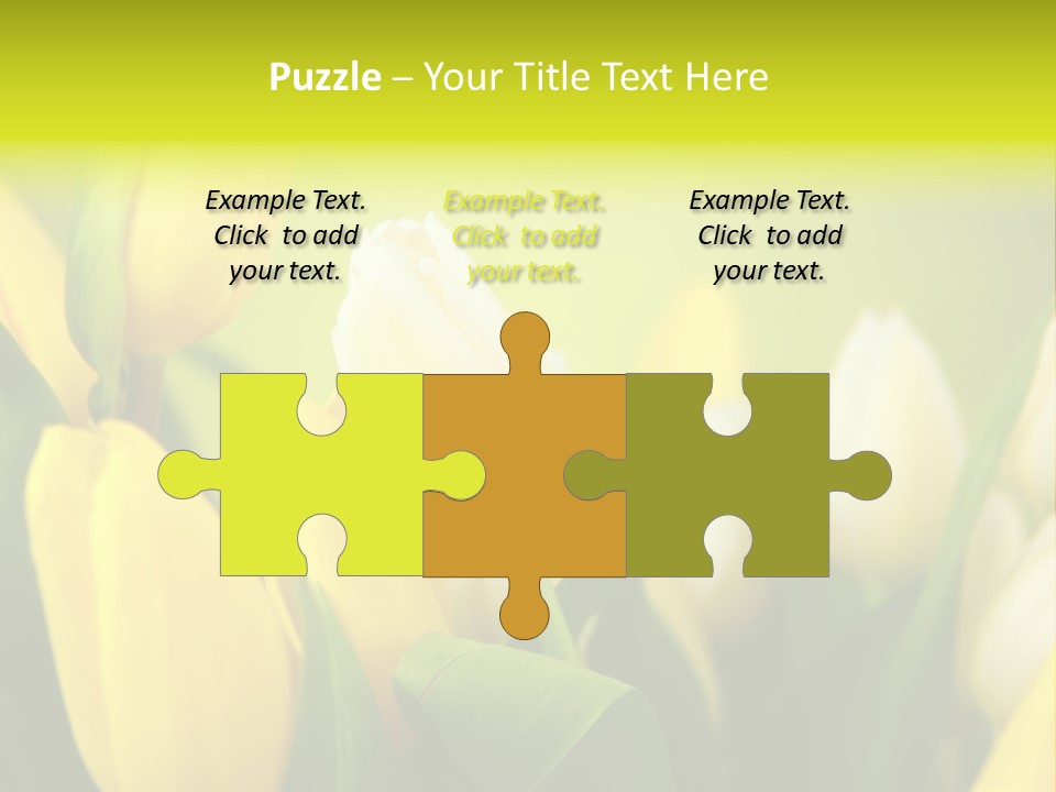 Femine Garden Tulip PowerPoint Template