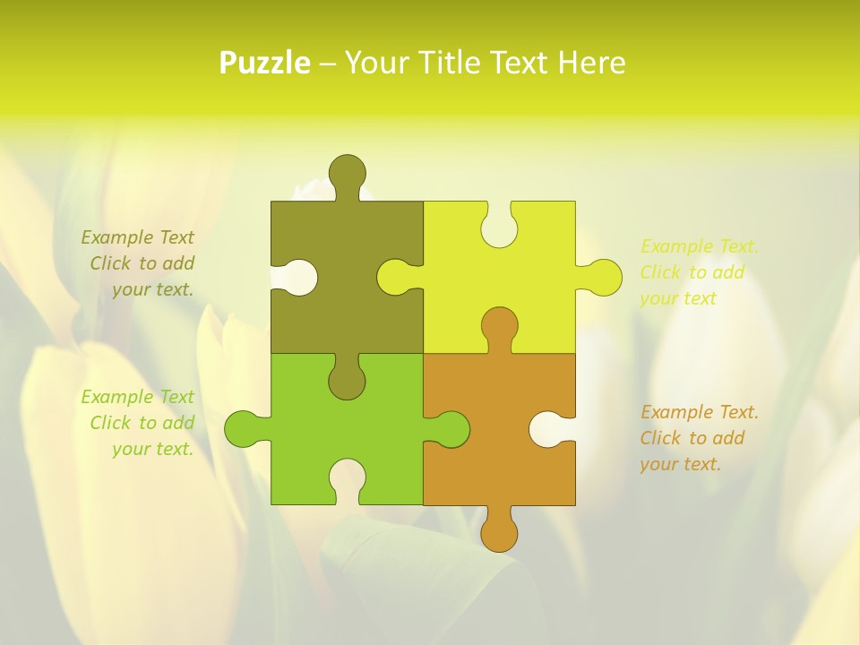 Femine Garden Tulip PowerPoint Template