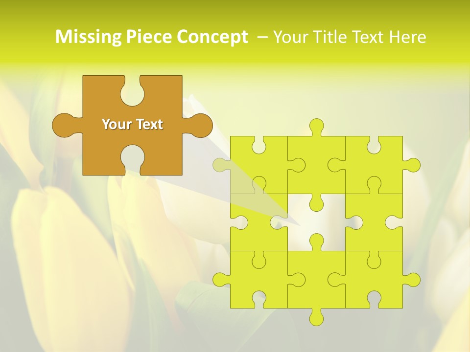 Femine Garden Tulip PowerPoint Template