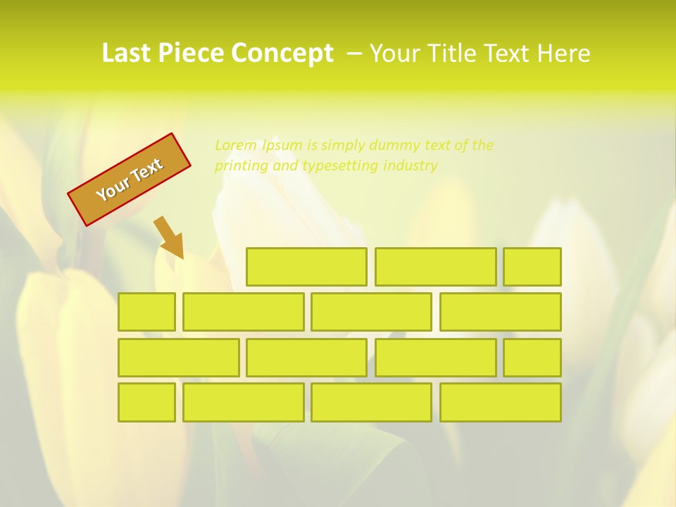 Femine Garden Tulip PowerPoint Template