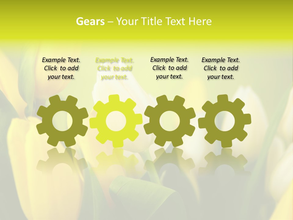 Femine Garden Tulip PowerPoint Template