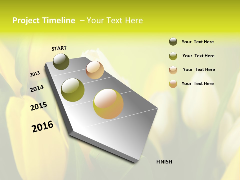 Femine Garden Tulip PowerPoint Template