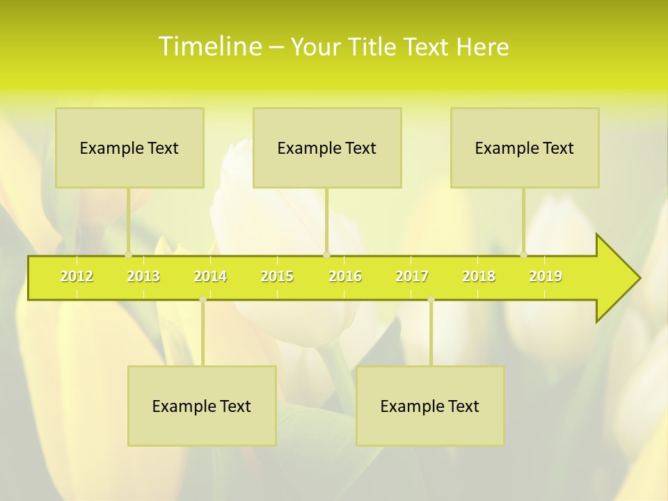 Femine Garden Tulip PowerPoint Template