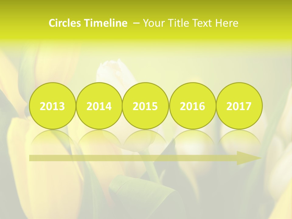 Femine Garden Tulip PowerPoint Template