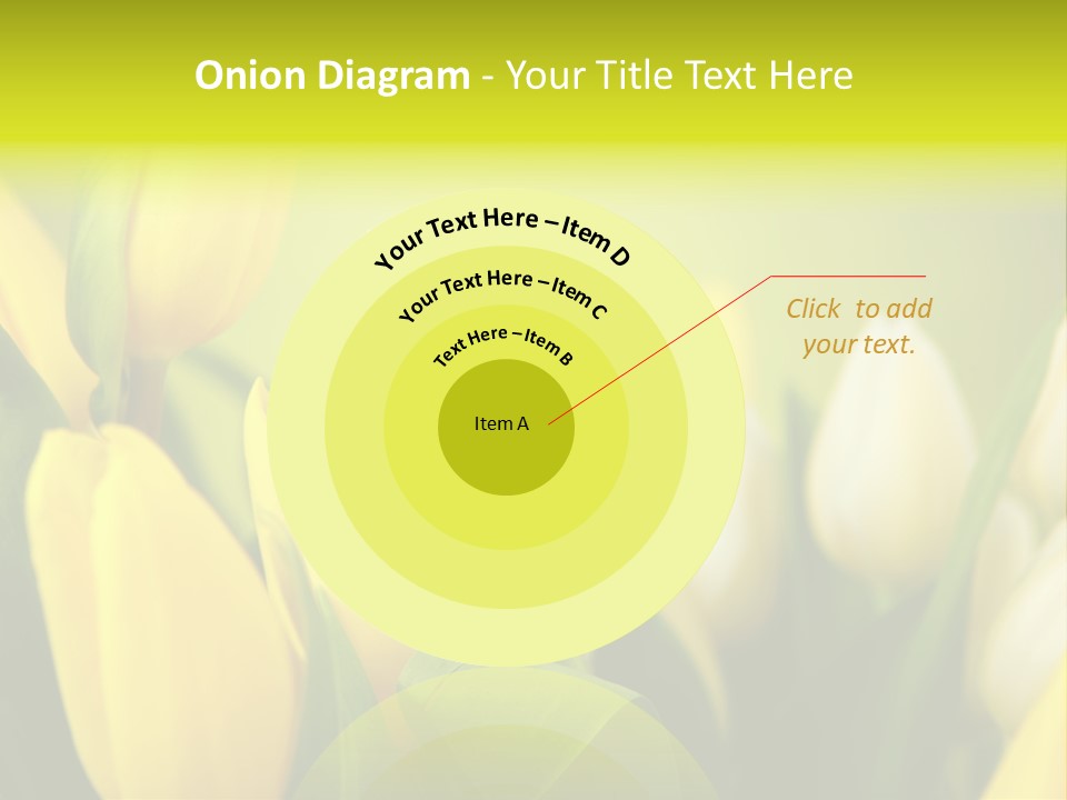 Femine Garden Tulip PowerPoint Template