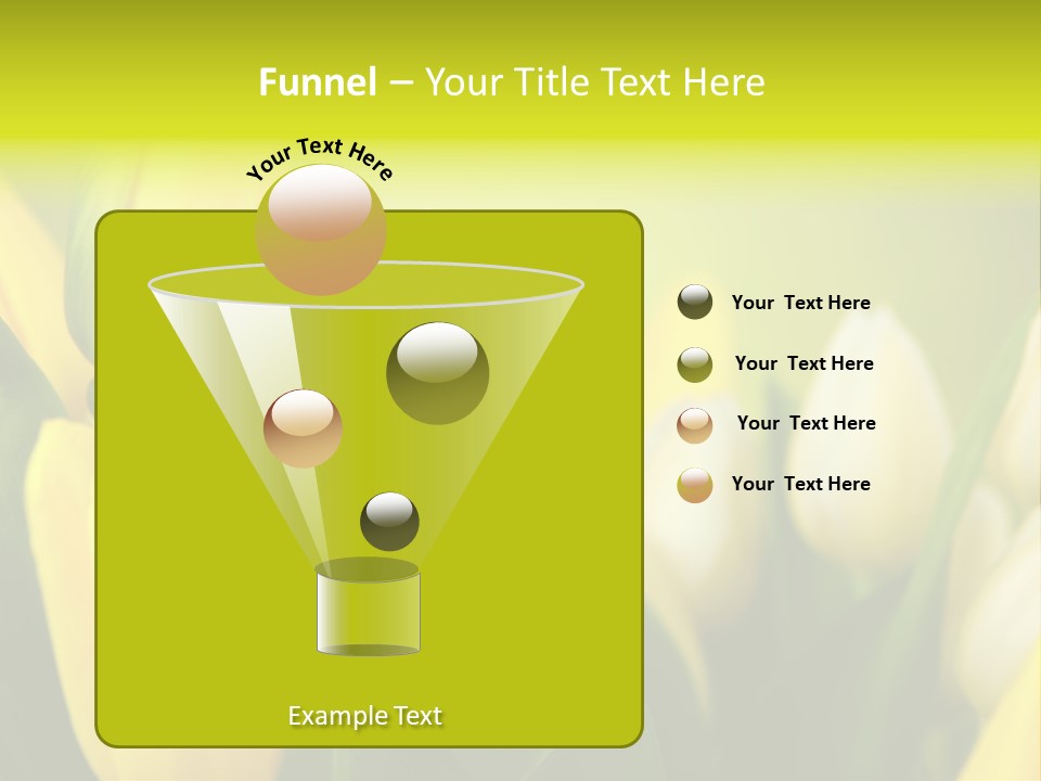 Femine Garden Tulip PowerPoint Template