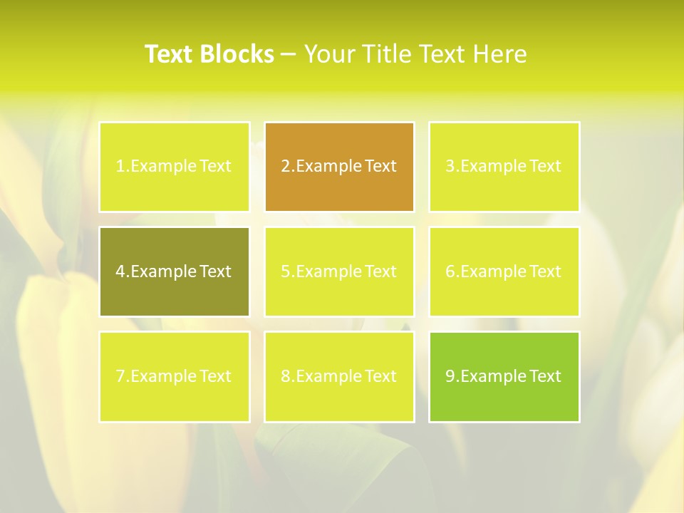 Femine Garden Tulip PowerPoint Template