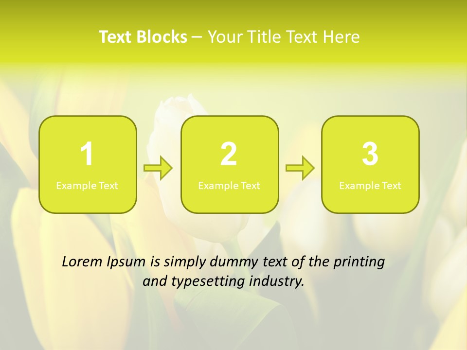 Femine Garden Tulip PowerPoint Template