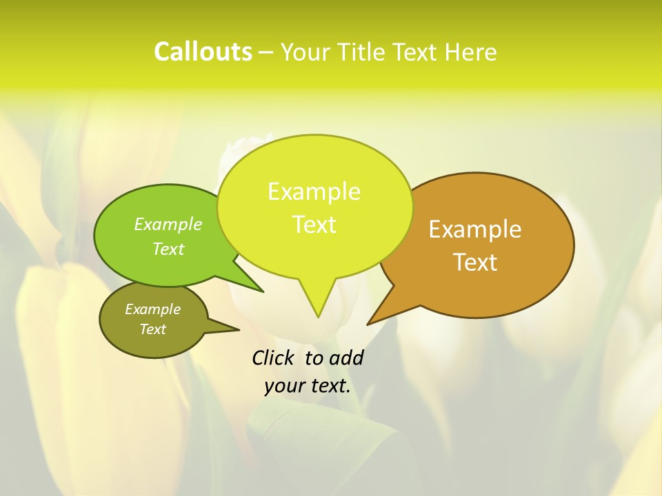 Femine Garden Tulip PowerPoint Template