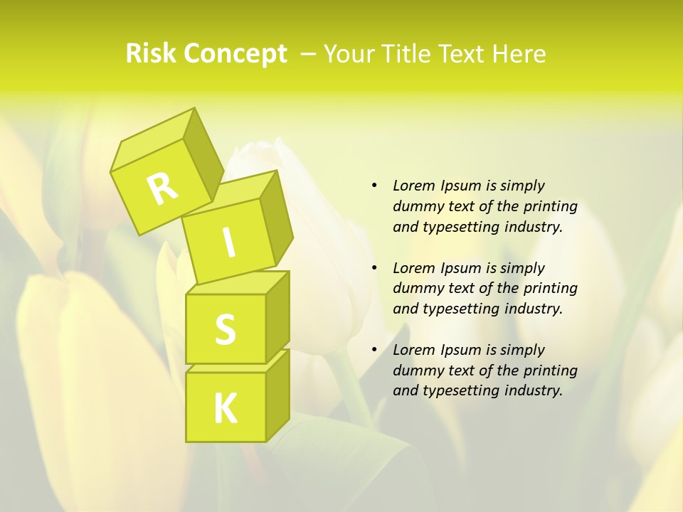 Femine Garden Tulip PowerPoint Template