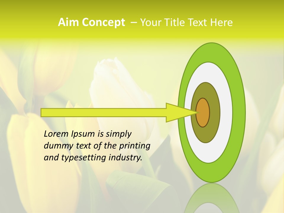 Femine Garden Tulip PowerPoint Template