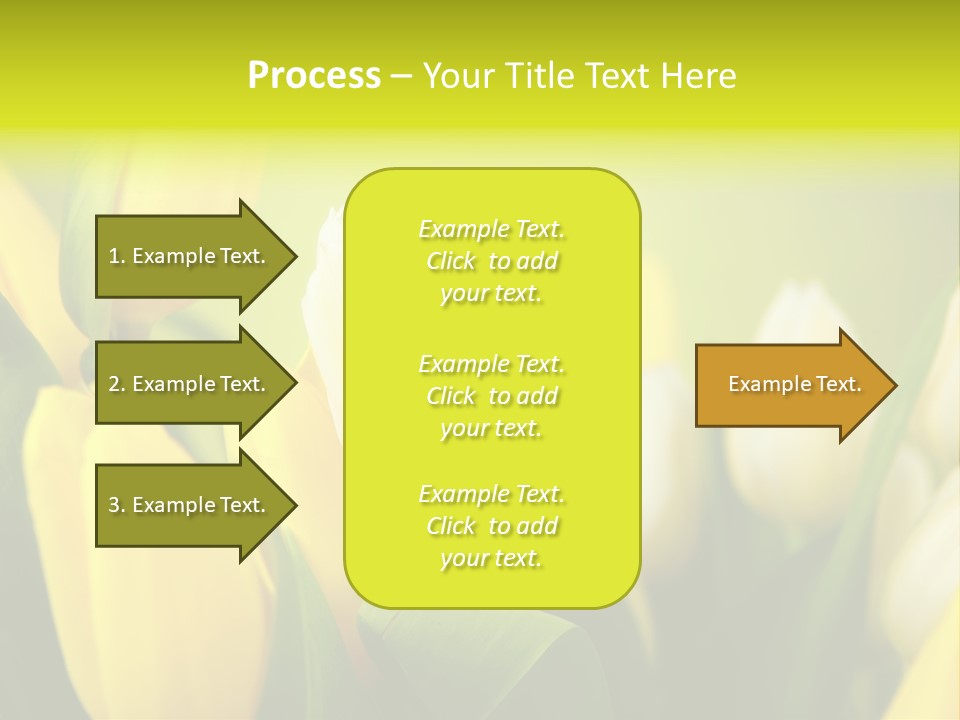 Femine Garden Tulip PowerPoint Template