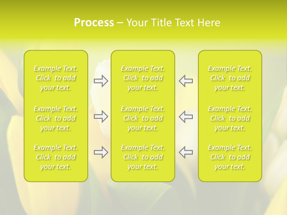 Femine Garden Tulip PowerPoint Template