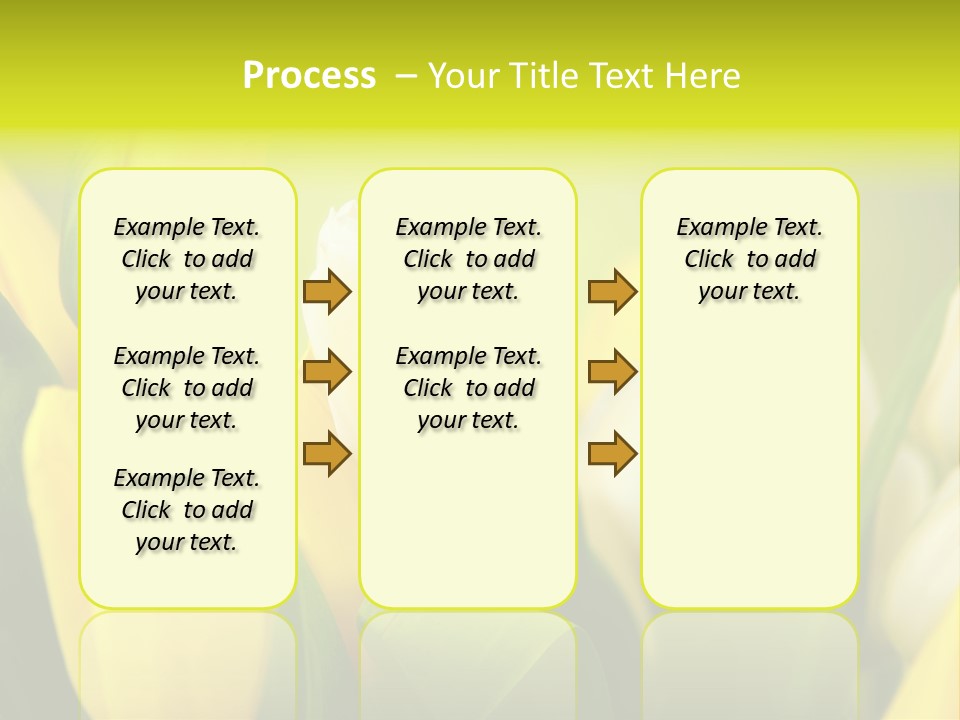 Femine Garden Tulip PowerPoint Template