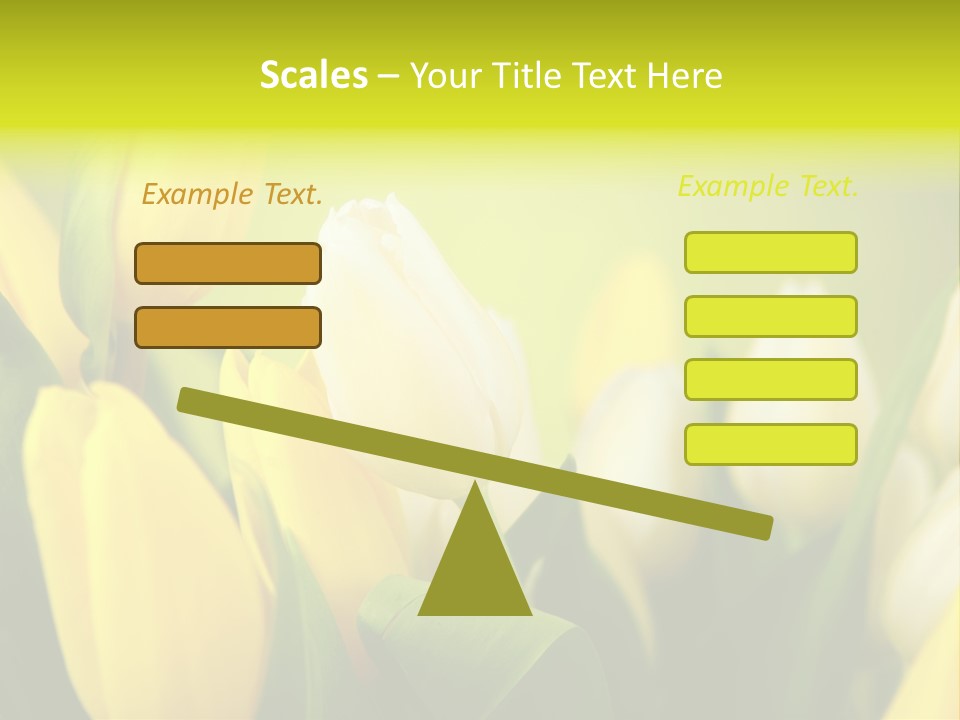 Femine Garden Tulip PowerPoint Template