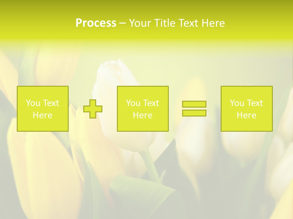Femine Garden Tulip PowerPoint Template