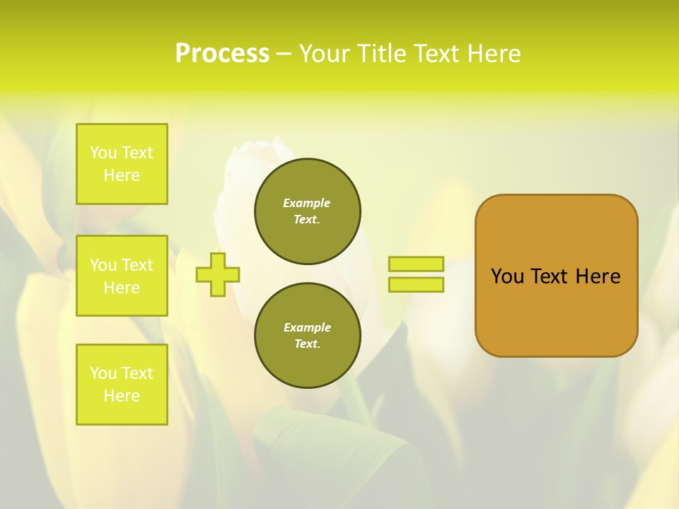 Femine Garden Tulip PowerPoint Template