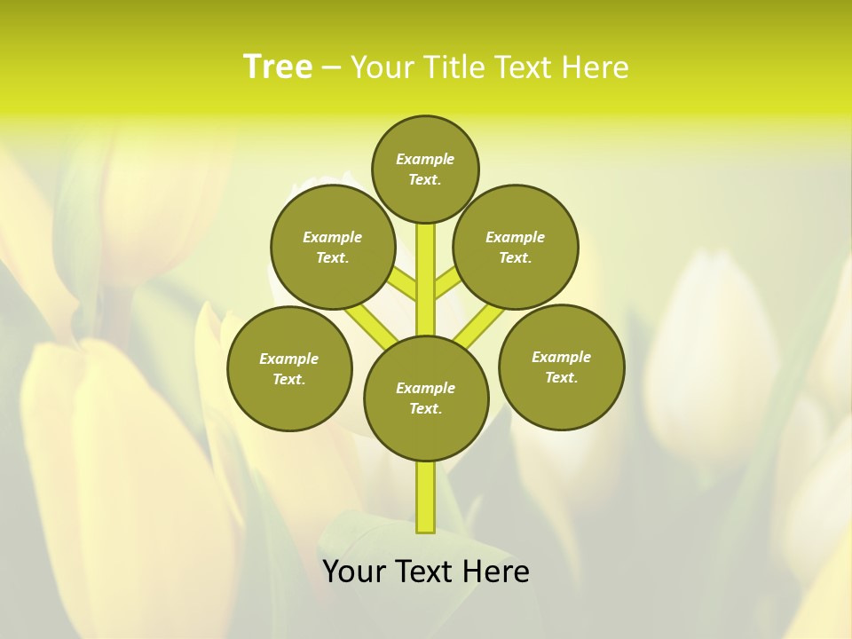 Femine Garden Tulip PowerPoint Template