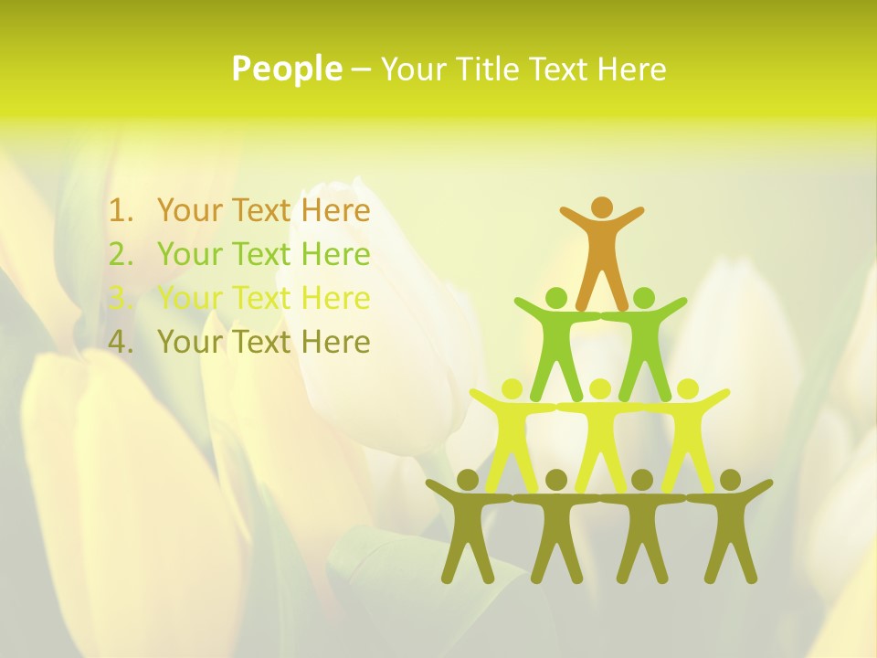 Femine Garden Tulip PowerPoint Template