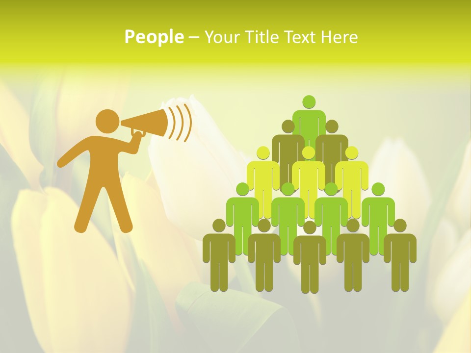 Femine Garden Tulip PowerPoint Template