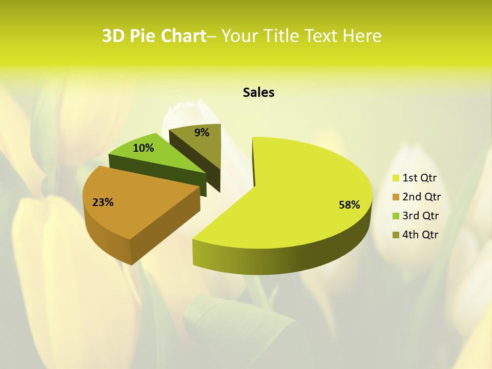 Femine Garden Tulip PowerPoint Template