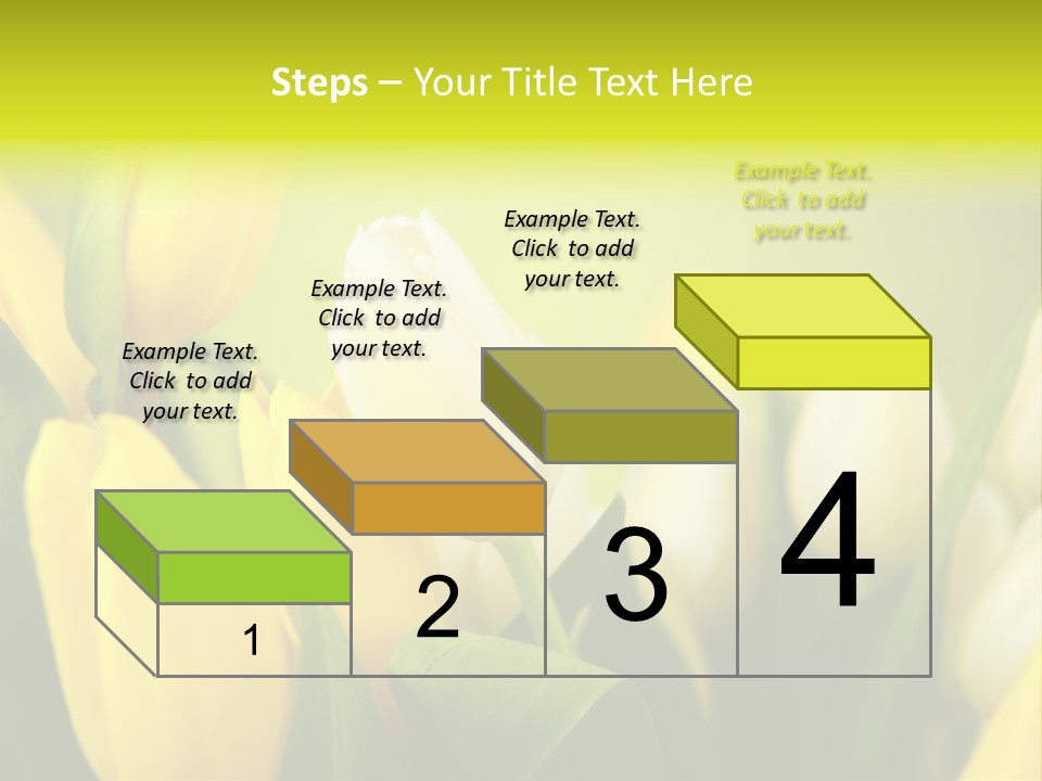 Femine Garden Tulip PowerPoint Template