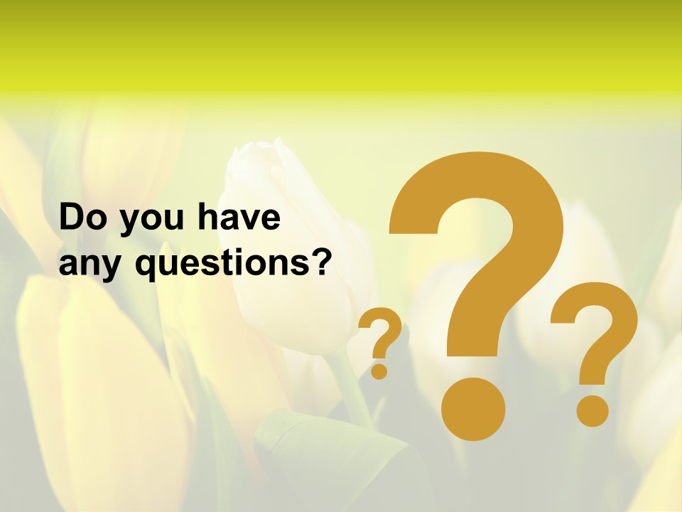 Femine Garden Tulip PowerPoint Template