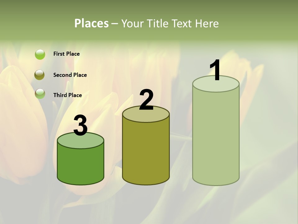 Colourful Bulbs Yellow PowerPoint Template