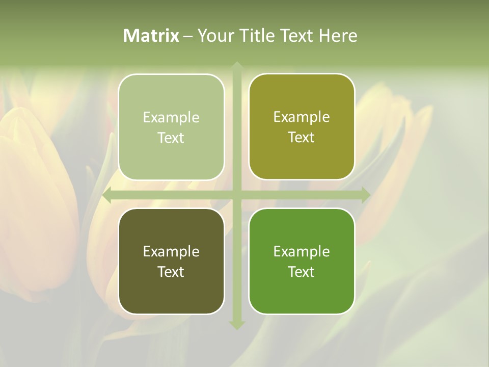 Colourful Bulbs Yellow PowerPoint Template