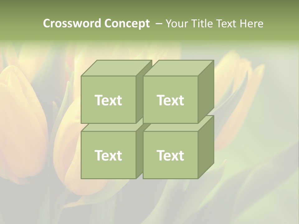 Colourful Bulbs Yellow PowerPoint Template