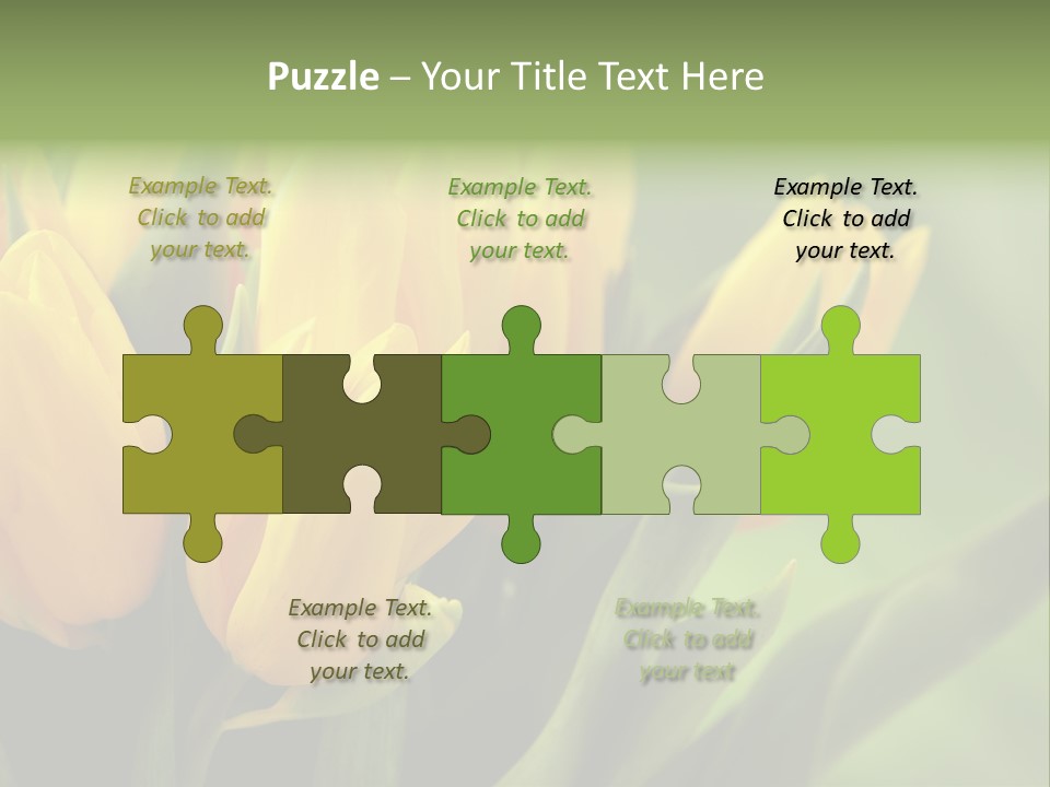 Colourful Bulbs Yellow PowerPoint Template