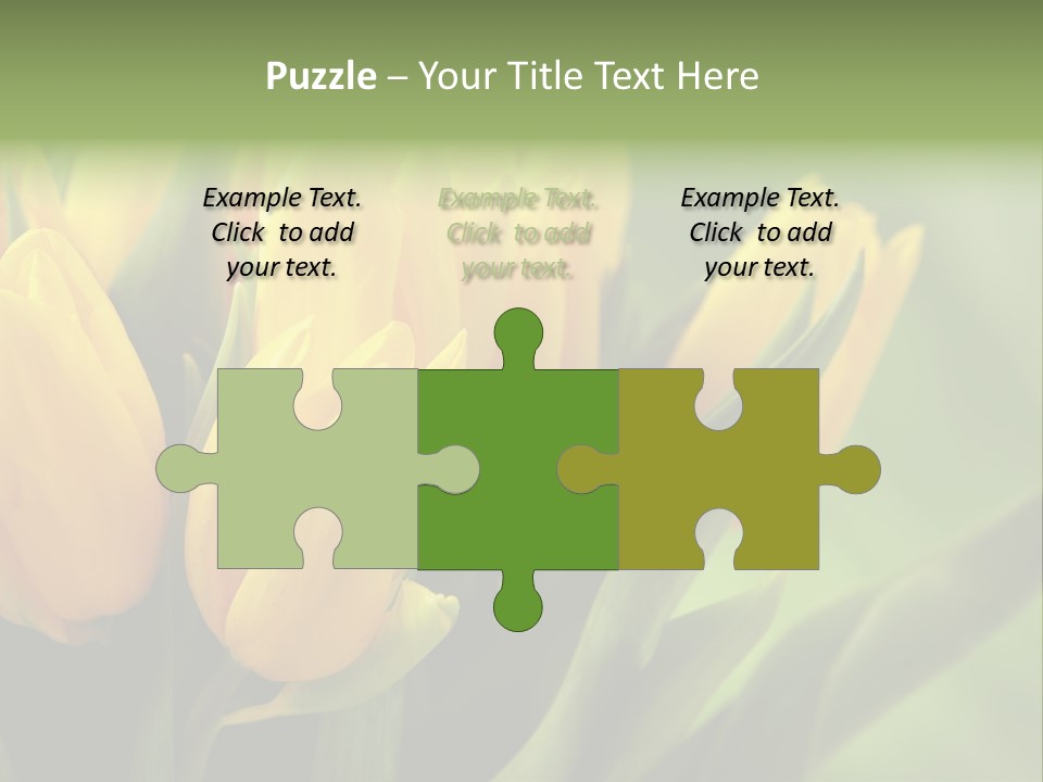 Colourful Bulbs Yellow PowerPoint Template