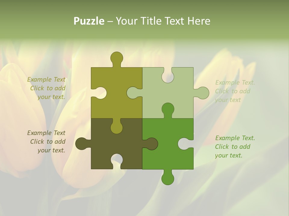 Colourful Bulbs Yellow PowerPoint Template