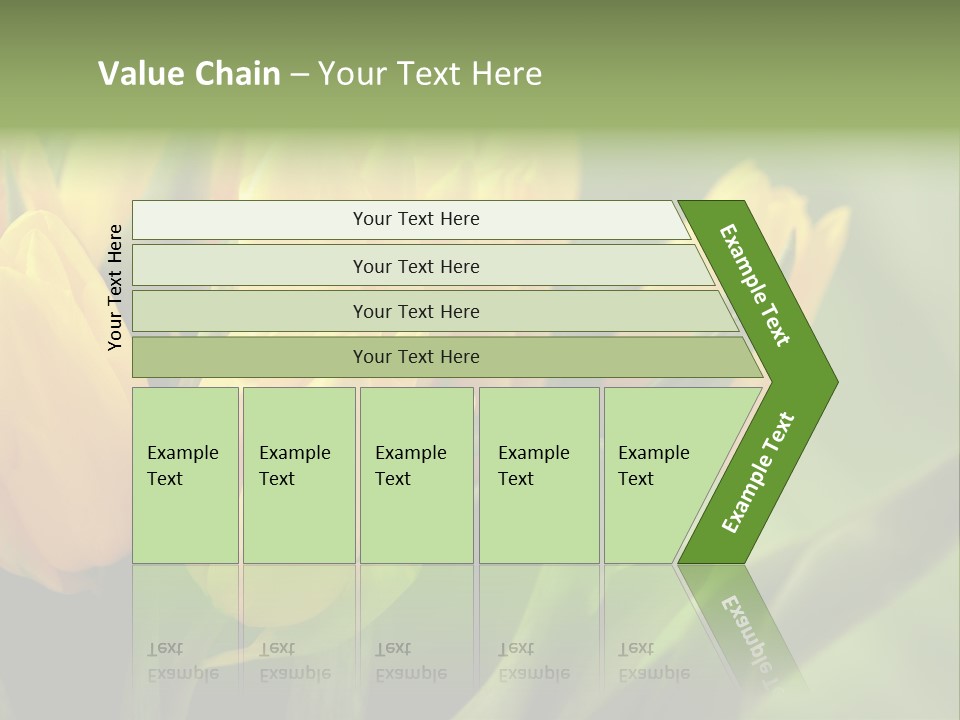 Colourful Bulbs Yellow PowerPoint Template