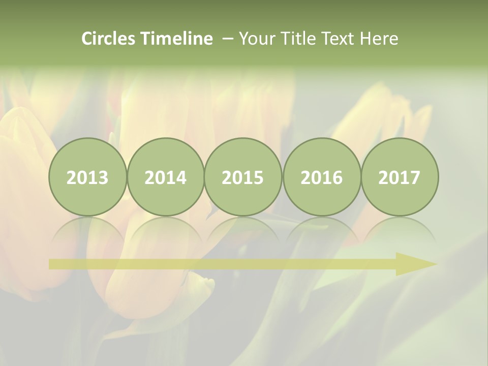 Colourful Bulbs Yellow PowerPoint Template