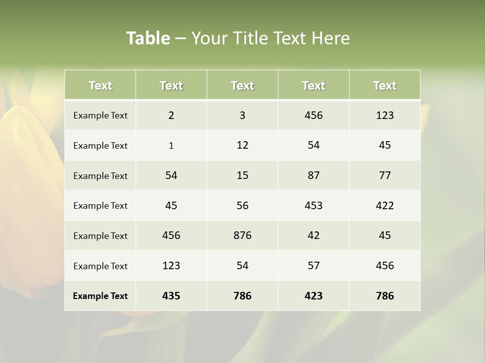 Colourful Bulbs Yellow PowerPoint Template