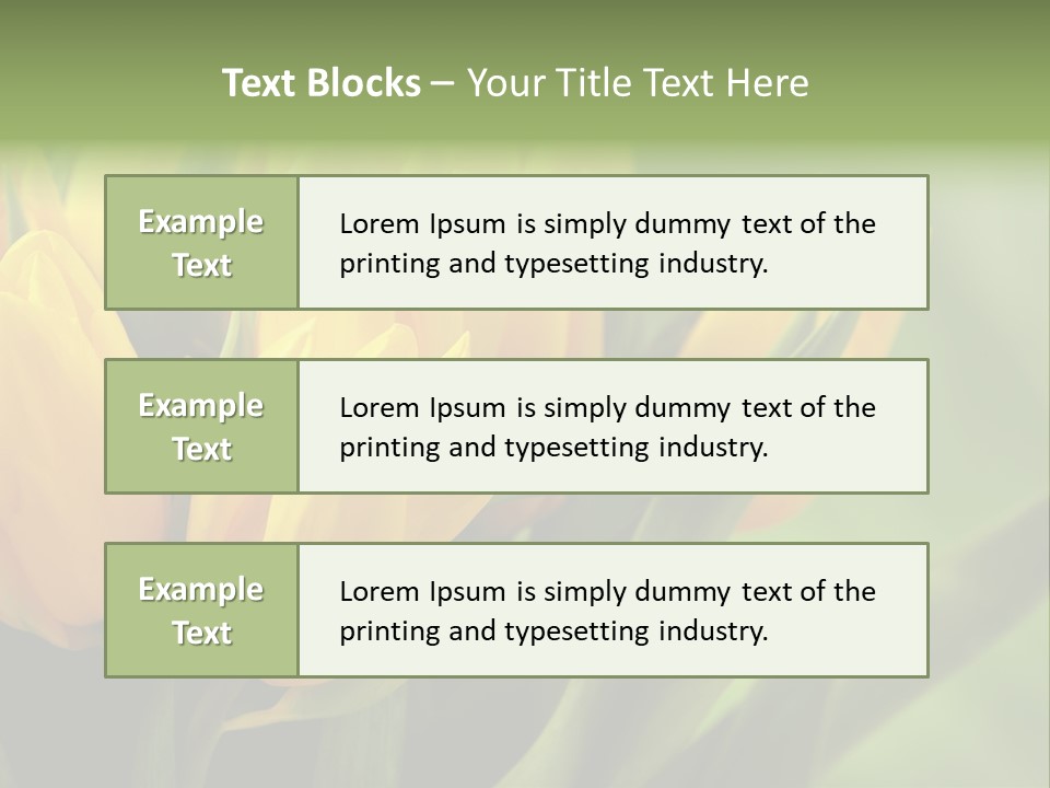 Colourful Bulbs Yellow PowerPoint Template