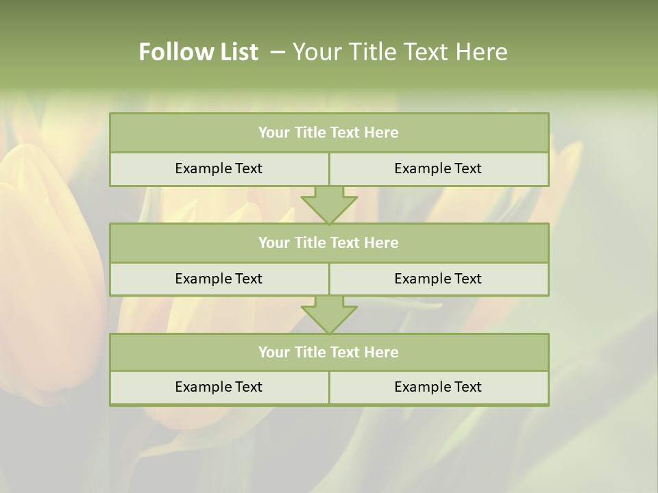 Colourful Bulbs Yellow PowerPoint Template
