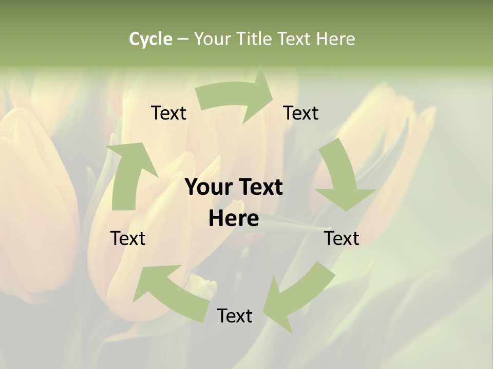 Colourful Bulbs Yellow PowerPoint Template