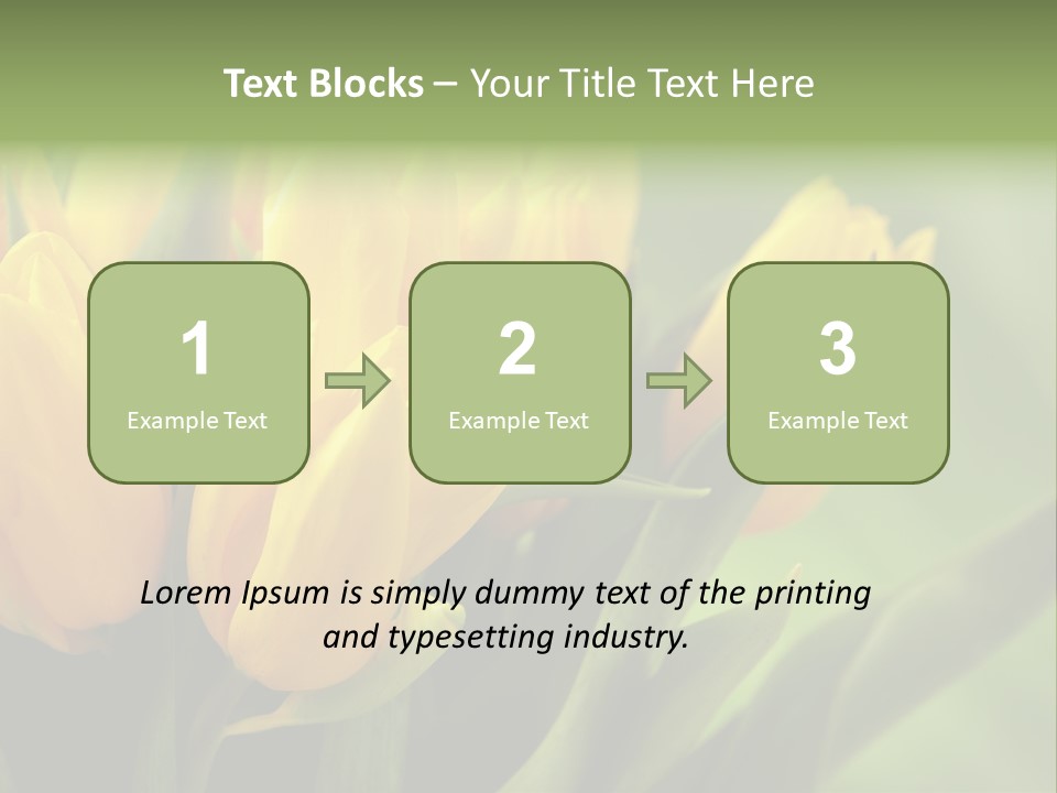 Colourful Bulbs Yellow PowerPoint Template