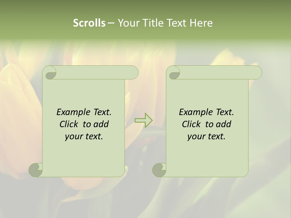 Colourful Bulbs Yellow PowerPoint Template