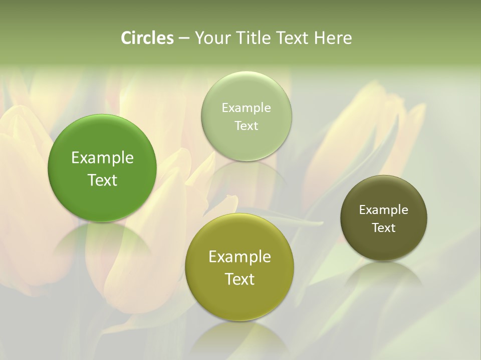 Colourful Bulbs Yellow PowerPoint Template