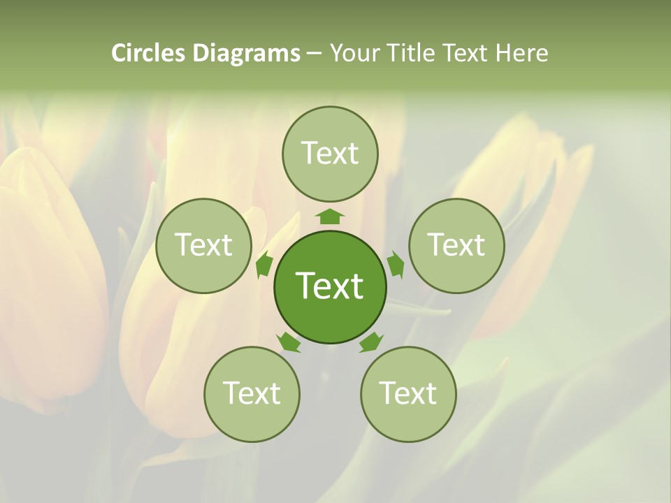 Colourful Bulbs Yellow PowerPoint Template