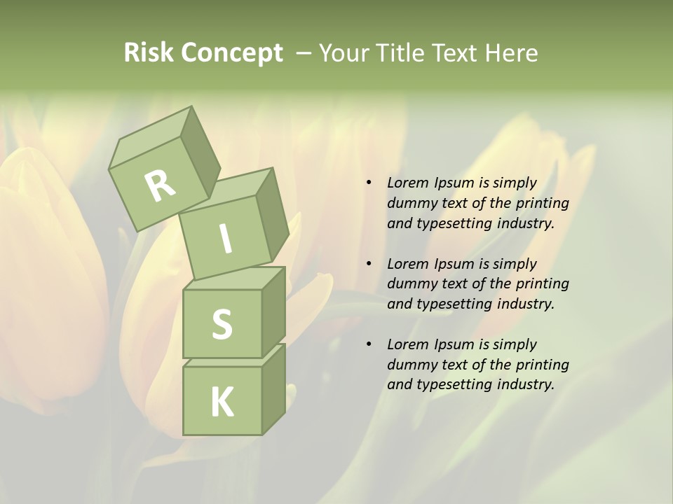 Colourful Bulbs Yellow PowerPoint Template