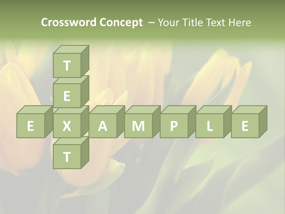 Colourful Bulbs Yellow PowerPoint Template