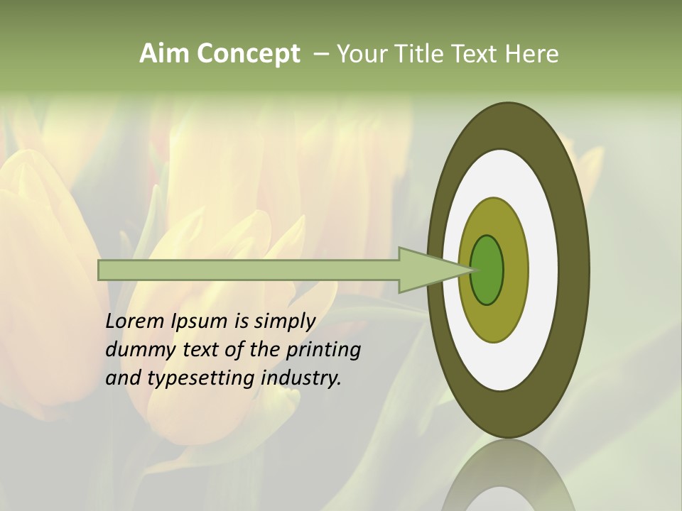 Colourful Bulbs Yellow PowerPoint Template