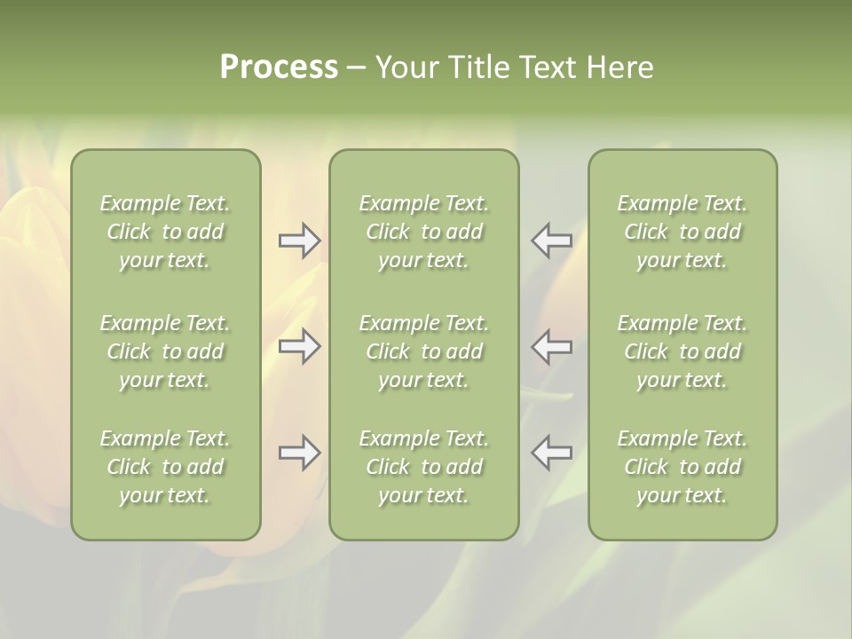 Colourful Bulbs Yellow PowerPoint Template